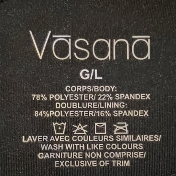 Vasana black cropped one shoulder top size L - Picture 2 of 2